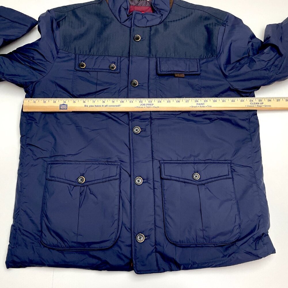 NEW UNTUCKit Men's Jacket Navy Blue Rodier Coat Lightweight Nylon size XL - Picture 6 of 11